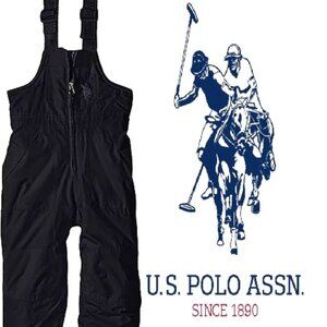 U.S. Polo Assn Black Youth (14-16 years) Ski Snow Insulated Overalls Bib Pants